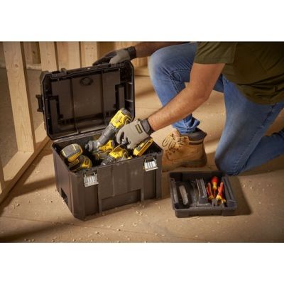 5. Stanley FATMAX PRO-STACK Hartschalen-Werkzeugkoffer Schwarz