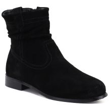 Damen-Lederstiefeletten, ungefüttert, schwarz Potocki JE19480