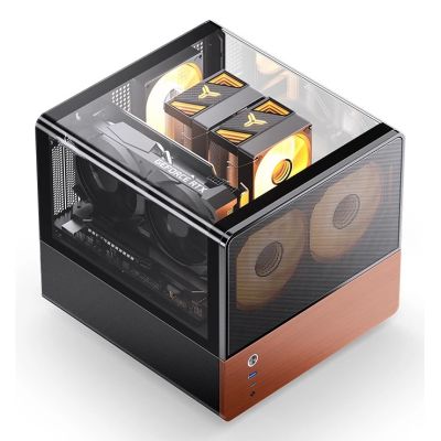 4. Jonsbo V12 PC-Gehäuse, Mini-Tower, Micro-ATX – schwarz