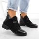 14. Damen-Wildleder-Stiefeletten, gefüttert, schwarz M.Daszyński MR2458-7