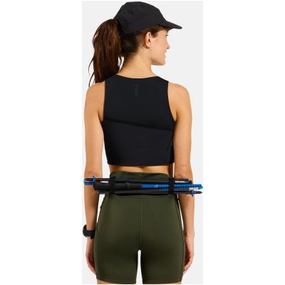 2. Technisches Damen-Tanktop ohne Ärmel ODLO Tank crop X-ALP TRAIL CARGO, schwarz