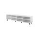 2. FARO TV-Schrank 200x42x52 weiß matt + Eiche