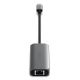 2. Satechi 4-in-1 USB-C Hub – Hub für mobile USB-C-Geräte (3x USB-C 3.2 Gen2 10 Gbit/s, 2,5-Gigabit-Ethernet) (Space Grau)