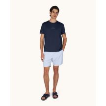 Paul&Shark Herren-T-Shirt aus Baumwolle, Marineblau und Gold, 99311008-50E – Klassischer Schnitt, Logo