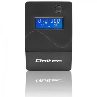 6. Qoltec Monolith USV Doppelwandler (Online) 1 kVA 600 W 2 x Netzsteckdose