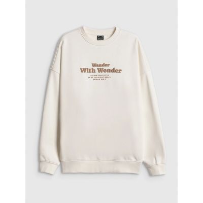 6. Oversize-Sweatshirt für Damen ohne Kapuze 4F 4FRSS26TSWSF2993-11S