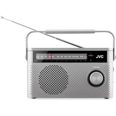 JVC Tragbares Radio RA-E315G Grau