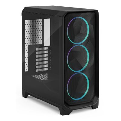 3. Fractal Meshify 3 Black RGB TG Midi Tower Gaming Gehäuse schwarz