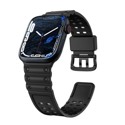 2. Strap Triple Protection für Apple Watch 38 / 40 / 41 mm Armband - schwarz