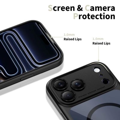 4. Tech-Protect Magpeak Magsafe CC Hülle für iPhone 17 Pro Max - Klares Schwarz