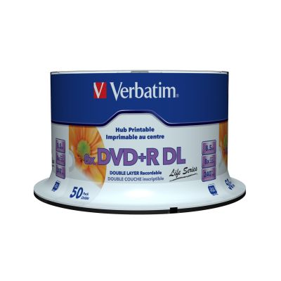 3. DVD+R 8,5 GB 8x Doppelschicht/Breit bedruckbar Surf 50er Spin