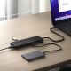 3. Satechi 13-in-1 USB-C Triple Display Multiport Adapter - USB-C Adapter (1x Ethernet 1 Gbit/s, 3x USB-A 5 Gbit/s, 1x USB-A 10 Gbit/s, 2x USB-A 480 Mbit/s, 2x USB-C 10 Gbit/s 85W PD, 2x HDMI 2.0 4K@60Hz, DP 1.4 8K@60Hz, 3,5 mm Audio Ein-/Ausgang) (schwarz)