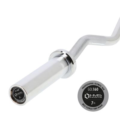30. Olympiastange 120cm mit Klemmbacken schwarz GOL160