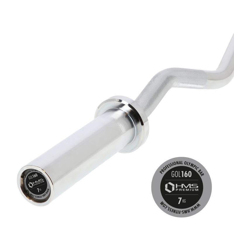 30. Olympiastange 120cm mit Klemmbacken schwarz GOL160