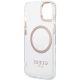 7. Guess Metal Outline MagSafe Case für iPhone 15 Plus / 14 Plus - Gold