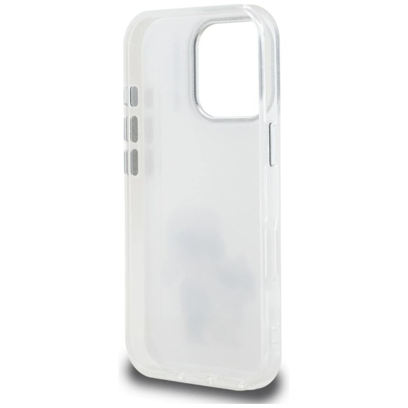 7. Karl Lagerfeld IML Aquarelle Karl & Choupette & Logo Hülle für iPhone 16 Pro Max - Weiß