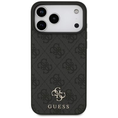 3. Guess 4G Small Classic Logo MagSafe Hülle für iPhone 17 Pro Max – Schwarz