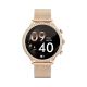 7. VELTORI VT310-1 Damen-Smartwatch, Goldarmband + rosa Silikonarmband