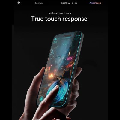 10. Spigen Glas.TR EZ Fit Pro Panzerglas für iPhone 17 Air - Transparent