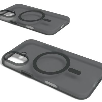3. Puro Daylight MagSafe Silikonhülle für iPhone 16 – Schwarz
