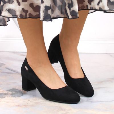 3. Sergio Leone W SK314D Wildleder Pumps mit Absatz Schwarz