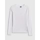 7. Langärmliges, schmal geschnittenes, glattes Damenshirt, Größe 4F 4FRSS26TLONF658-10S