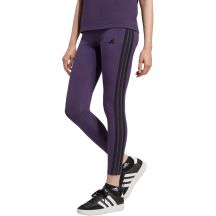 Damen adidas Essentials 3-Streifen Baumwoll-Leggings Lila JY3176