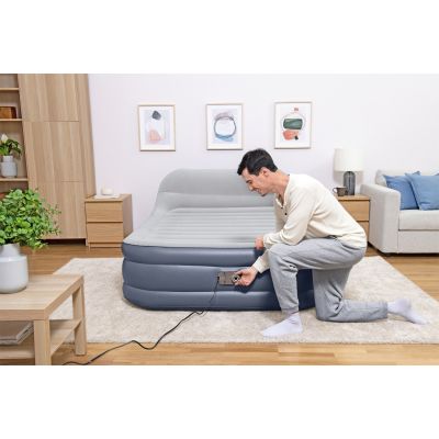 31. Bestway 67923/23 Luftmatratze Doppelmatratze Grau, Weiß Unisex