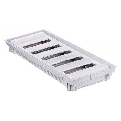 5. Einbaugehäuse aus Kunststoff mit Metalltür, flächenbündig, Schutzart IP40, 5 Reihen, 60 Module, Noark PM