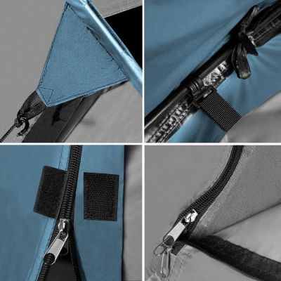 3. NILS CAMP Trekker NC6012 Campingzelt blau-grau