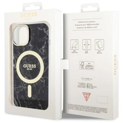 8. Guess GUHMP14MPCUMAK iPhone 14 Plus 6,7" schwarz/schwarzes Hardcase Marble MagSafe