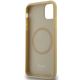 7. Hello Kitty Kitty Head MagSafe-Hülle aus Leder für iPhone 11 / Xr – Gold