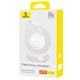 8. Baseus Free2Pull 60W USB-C Einziehbares Kabel – USB-C 1 m – Weiß