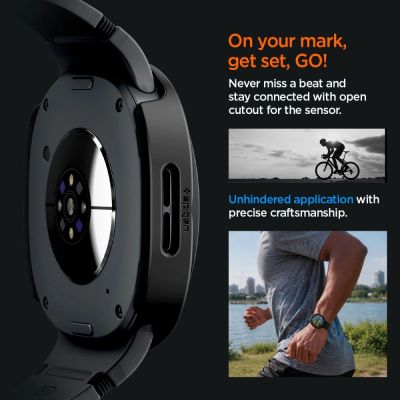 9. Spigen Thin Fit 360 Hülle für Samsung Galaxy Watch 40 mm – Schwarz