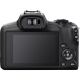 5. Canon EOS R100 spiegellose Systemkamera + RF-S 18-45mm F4.5-6.3 IS STM Objektiv, 24,1 MP, ISO-Empfindlichkeit (max.) 12800, Displaydiagonale 3,0 Zoll, WLAN-Netzwerk: Automatisch/Manuell, CMOS-Sensor, Schwarz