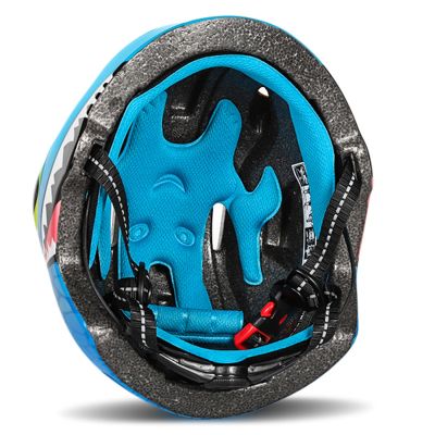 8. Wozinsky Kinderfahrradhelm, Drachenmuster, leicht, Größe S – Blau