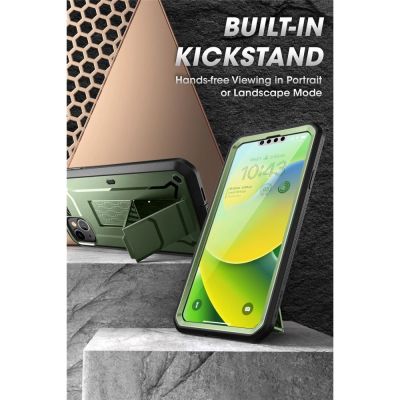 16. Supcase Unicorn Beetle Pro Hülle für iPhone 14 Plus – grün
