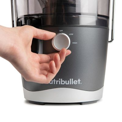 4. NutriBullet NBJ100G Entsafter, Grau, 1,5 l, 0,8 l, Rotationsaufsatz, Kunststoff, Edelstahl, 800 W