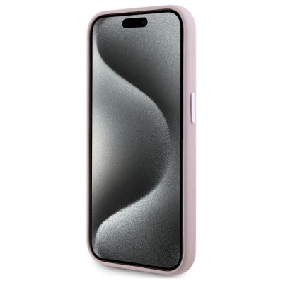 5. Karl Lagerfeld FW Metal Plate MagSafe Hülle für iPhone 15 Pro Max – Rosa