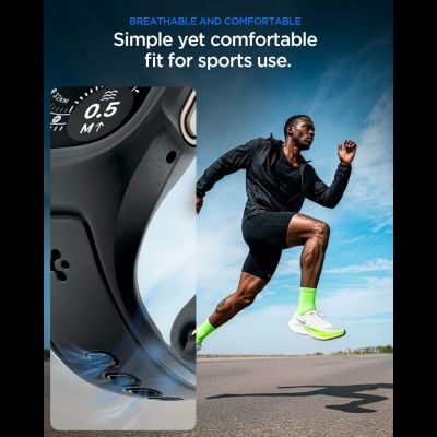 4. Spigen Liquid Air Pro Armband für Apple Watch Ultra 49 mm – Schwarz