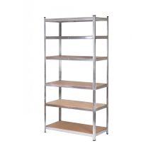 AW-Regal mit 6 Böden, 200 x 90 x 40 mm, Tragkraft 300 kg / 6,0 mm – Schnellmontage durch Einstecken