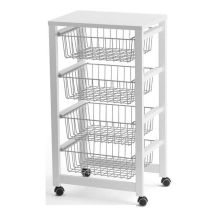ARREDAMENTI GINGERONE Küchenwagen - 83 x 46 cm, Weiß