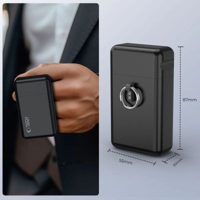 8. Tech-Protect KLR200 Metall-RFID-blockierendes Autoschlüsseletui – Schwarz