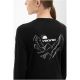 5. Damen-Sweatshirt Viking Longsleeve Andali – Schwarz/Hellgrau, Größe: M