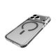 9. Puro Lite Mag TPU+PC Hülle kompatibel mit MagSafe für iPhone 17 Pro Max - Transparent mit grauem Ring