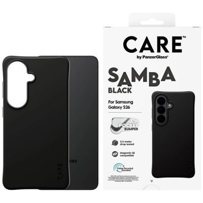 CARE by PanzerGlass Samba Black Qi Hülle für Samsung Galaxy S26 - Schwarz