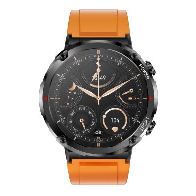 4. Gravity GT21-2 Smartwatch + oranges Silikonarmband