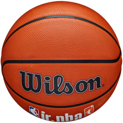 7. Wilson Jr NBA Logo Auth Outdoor-Basketball WZ3011801XB6