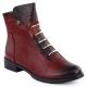 8. Damen-Stiefeletten in Bordeaux mit Kroko-Prägung Jezzi ASA62-16