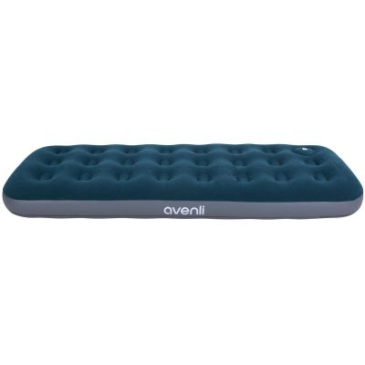 36. Beflockte Matratze für 1 Person mit integrierter Fußpumpe 191x73x22cm 24130